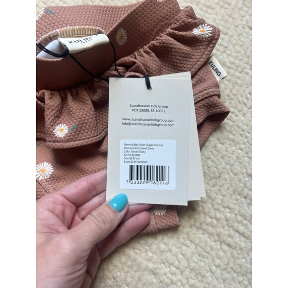 NWT Malibu Swim Bottom Flounce Kuling Desert Daisy 86/92 cm - Picture 3 of 4